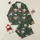 Farmhouse Holiday Fans' Watercolor Highland Cow Festive Pattern with Santa Hats, Holly, Pine, Snowflakes & Red Buffalo Plaid Satin Pajamas Set - 1