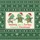Holiday Families' Forest Green Cream Ugly Sweater Fair Isle Tropical Sea Turtle Christmas Knit Satin Pajamas Set - 2
