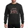 Miniature Pinscher Owners' Whimsical Christmas Min Pin Baking & Movies Festive Art, Red Brown White Starbursts & Cookies Sweatshirt - 1