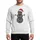 Fitness Enthusiasts' Charcoal Weight Plate Snowman, Bright Red Santa Hat, Cartoon Christmas Fitness Graphic Sweatshirt - 1