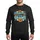 Grams' Cheerful Sky Blue Teal 'Happiness Is GRAMS' Floral Sunflower Daisy Motif Sweatshirt - 1
