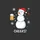 Festive Gatherings Fans Whimsical Hand-Drawn Snowman, Amber Beer Mug, Red Santa Hat, Red Cardinals & White 'CHEERS!' Sweatshirt - 2