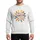 1970s Culture Fans Distressed Groovy "Made in the 70's" Bubbly Text, Muted Rainbow Shadow, Peace Signs & Starburst Sweatshirt - 1