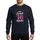 Sweet Sixteen Girls' Hot Pink Glitter 16 Princess Crown White Script Squad Typographic Sweatshirt - 1
