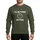 Witty Expression Admirers' White Outline Minimalist Typographic Clock Graphic Sweatshirt - 1
