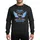 Mothers' Vibrant Magenta Pink Heart White Mom Script Angelic Sky Blue Lavender Wings Design Sweatshirt - 1