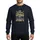 Women's October 16 Birthday Metallic Gold White Typographic Crown Butterfly Script Graphic Sweatshirt - 1