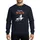 Couples' Halloween White Orange 'I'm His Witch' Broomstick Witch Cat Silhouette Sparkling Star Trail Sweatshirt - 1