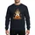 Dog Lovers' Cute Beagle Puppy Witch Hat Jack-o'-Lantern Autumn Leaves Orange & Grey Illustration Sweatshirt - 1