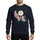Floral Art Lovers' Creamy Ivory LOVE Word Art with Muted Gold Cross, Dusty Rose Peony & Peach Blossom Sweatshirt - 1