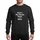 Humor Lovers' Bold White Classic Serif 'Phone Died' Typographic Depleted Battery Icon Sweatshirt - 1