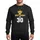 Friends' 30th Birthday Golden Yellow White Glitter Distressed Crown 'My Best Friend Is 30' Typography Sweatshirt - 1