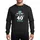 Sibling's 40th Birthday White Light Blue Regal Crown Bold '40TH' Script Typography Sweatshirt - 1