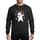 Christmas Fans' Playful Dabbing Polar Bear Red Santa Hat White Pom Pom Pink Cheeks Cartoon Snowflakes Sweatshirt - 1