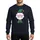 Holiday Party Goers' Playful Green Striped Elf Hat, Red Crown, White Bearded Elf Text, Red Striped Stockings Sweatshirt - 1