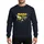 Mothers' Whimsical Bright Yellow Dark Grey Mama Baby Bee Cartoon Duo Heart Flight Path Art Sweatshirt - 1