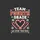 Fourth Grade Squad Distressed Red White Candy Cane Heart Snowflakes TEAM FOURTH GRADE WE STICK TOGETHER Vintage Design Sweatshirt - 2