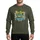 Celebration Lovers' Vibrant Yellow Cyan Typographic Art with Brush Script Sans-Serif Text, White Organic Flourishes & Infinity Line Sweatshirt - 1
