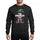 Holiday STEM Enthusiasts Whimsical Green Elf Hat with Golden Gear & White 'ENGINEER ELF' Text, Red Striped Details Sweatshirt - 1