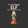 Holiday Humor Enthusiasts' Winking Blonde Elf Green Tunic Red Hat Striped Socks Festive Gift Sacks Candy Cane Sweatshirt - 2