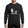 Bachelor Party Guests' White Minimalist Bride Veil Groom Top Hat Crawling Ironic "GAME OVER" Design Sweatshirt - 1