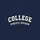 College Enthusiasts' Classic Varsity Bold Arched Distressed White Black Typographic Emblem Sweatshirt - 2