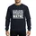 Wayne Name Gift Seekers' Bold White Distressed Typographic Humorous Quote Sweatshirt - 1