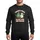 3rd Grade Educators' Cheerful Snowman & Christmas Tree Retro Cartoon Muted Green Red Golden Groovy Text Sweatshirt - 1