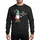 Holiday Humor Enthusiasts' Whimsical Gnome Design with Red Tunic, Green Striped Hat, Pointing Finger & 'THE Opinionated ELF' Sweatshirt - 1