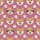 Pet Parents' Medium Pink Repeating Tabby Cat & Shiba Inu Faces White Paw Print Design Satin Pajamas Set - 4