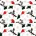 Festive Celebration: Black Reindeer Antlers, Multicolored Lights, Red Santa Hats, Green Plaid Snowflakes Satin Pajamas Set - 4