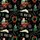 Dirt Bike Families' Black Christmas Santa Motocross Pattern, Cream-White 'OH, WHAT FUN IT IS TO RIDE', Teal, Red, Orange Satin Pajamas Set - 4