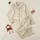 Baby & Toddler Soft Cream Muted Terracotta Sage Hand-Drawn Floral Scatter Print Satin Pajamas Set - 1