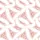 Bridesmaid Blush Pink Seamless Abstract Fluffy White Feather and Dusty Rose Organic Pattern Satin Pajamas Set - 2