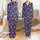 Women's Adorable Black French Bulldog Puppies in Purple Striped Pajamas, Pastel Stars, Deep Purple Night Sky Pattern Satin Pajamas Set - 1
