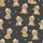Whimsical Bear Lover Playful Light Brown Cartoon Bears, Cream Hats, Red Pom-poms, Charcoal Gray, Stars & Hearts Fabric Item Satin Pajamas Set - 4