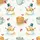 Winter Gathering Hosts' Whimsical Watercolor Snowman Pancake Hot Chocolate Berry Pattern Satin Pajamas Set - 2