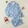 Cozy Lifestyle Enthusiasts' Refined Glen Plaid Soft Light Blue Pure White Gentle Light Grey Flat Graphic Satin Pajamas Set - 1