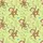 Kids & Families' Whimsical Hand-Drawn Monkey Pale Lime Green Vine Banana Ribbon Art Satin Pajamas Set - 2
