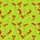 Holiday Celebrants Whimsical Lime Green Red Elf Hat Striped Leg Festive Pattern Satin Pajamas Set - 2