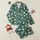 Bridesmaids' & Bridal Party Elegant Emerald Green Botanical Rose Peony Pattern Satin Pajamas Set - 1