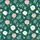 Bridesmaids' & Bridal Party Elegant Emerald Green Botanical Rose Peony Pattern Satin Pajamas Set - 2