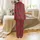 Families' Charming Hand-Drawn Festive Red Emerald Green Holly Snowflake Gold Starburst Pattern Satin Pajamas Set - 3