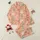 Kids' Whimsical Hand-drawn Pizza Slices, Bunny, Starburst Pattern in Peach-Pink, Mint, Yellow Satin Pajamas Set - 1