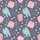 Girls' Whimsical Popcorn Buckets Cozy Polka Dot Pajamas Stars Hearts Pastel Pink Teal Yellow Muted Purple-Gray Satin Pajamas Set - 2