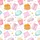 Pajama Party Enthusiasts' Whimsical Watercolor Pancakes Pajamas Sleepover Art with Pink Stripes, Lavender Pillows, Gold Stars Satin Pajamas Set - 2