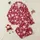 Girls' Vibrant Red Playful Pastel Pink Heart Scattered Pattern with White Script Lines Satin Pajamas Set - 1