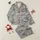Kids' Black White Striped Pattern with Orange 'PRISONER' Text, Key, and Lock Graphics Satin Pajamas Set - 1