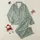 Bridal Party Muted Sage Green Crisp White Minimalist Botanical Line Art Pattern Satin Pajamas Set - 1