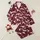 Greyhound Enthusiasts' Rich Magenta Folk Art Greyhound Silhouettes with Geometric Floral Motifs Satin Pajamas Set - 1